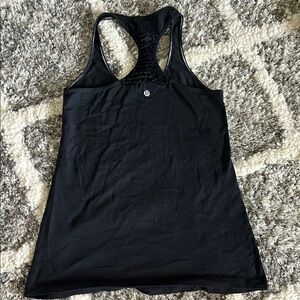 Lululemon Black Racerback Tank Top
